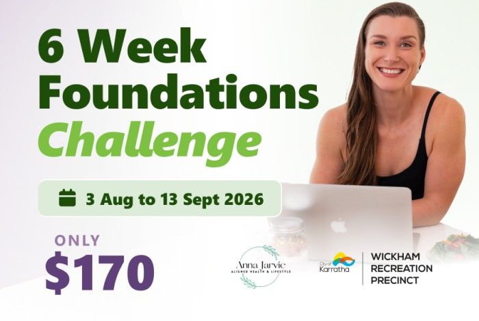 Image promoting 6 week foundations challenge