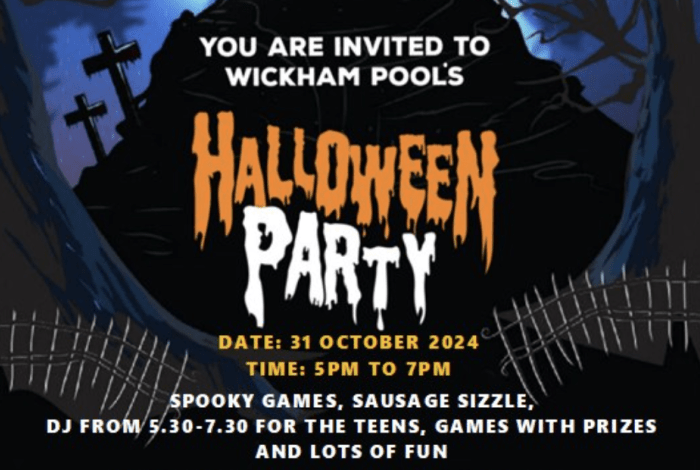 halloween pool party wickham